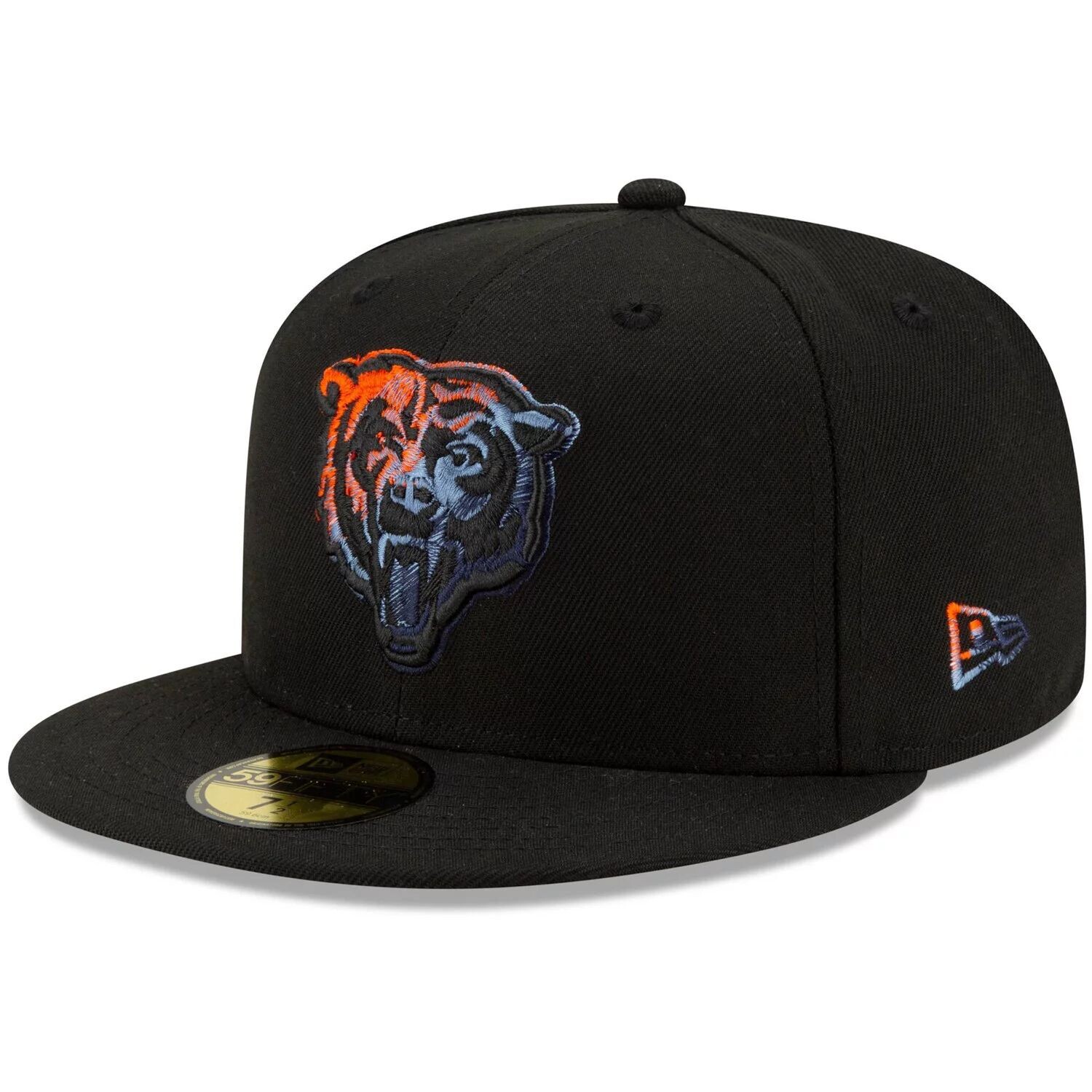 

Мужская облегающая шляпа New Era Black Chicago Bears с логотипом тусклого цвета 59FIFTY