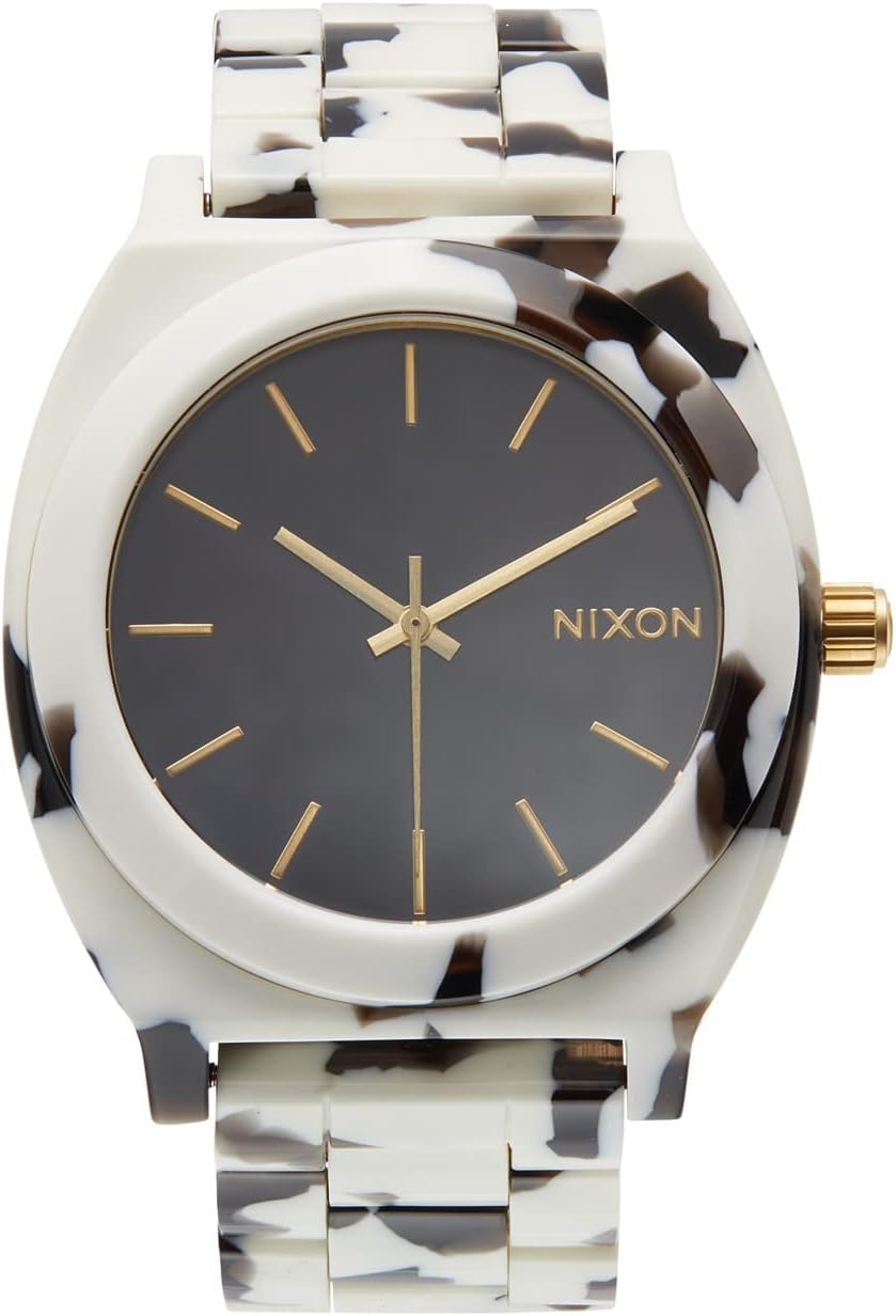 Часы Time Teller Acetate Nixon, цвет Black Tortoise цена и фото