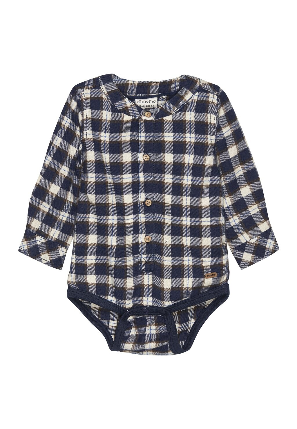 

Боди LS CHECK Minymo, цвет parisian night