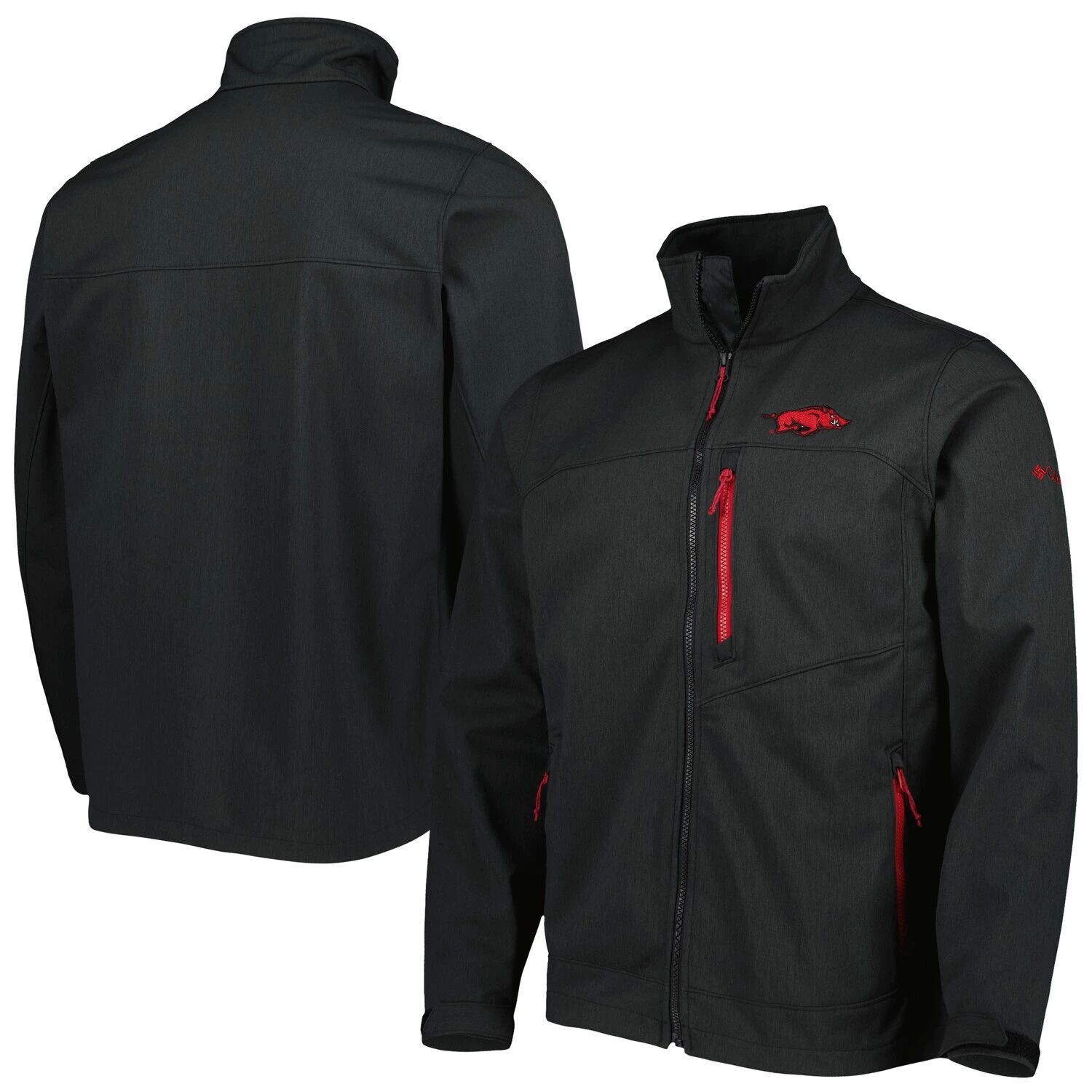 

Мужская куртка Columbia Black Arkansas Razorbacks с молнией во всю длину Ascender II