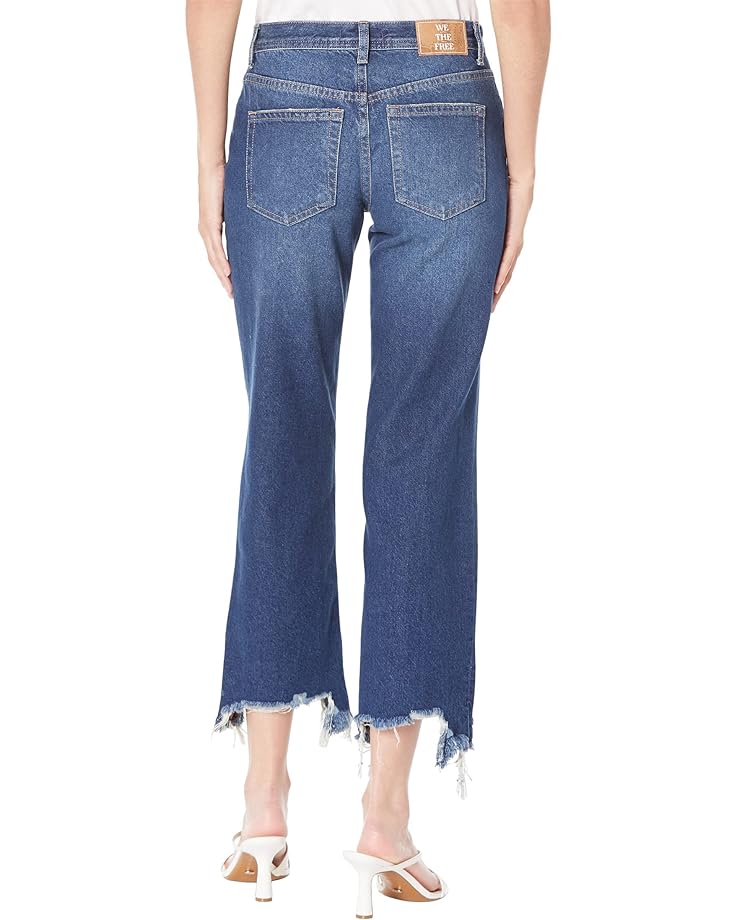 Джинсы Free People Maggie Mid-Rise Straight Jeans, цвет Rolling River