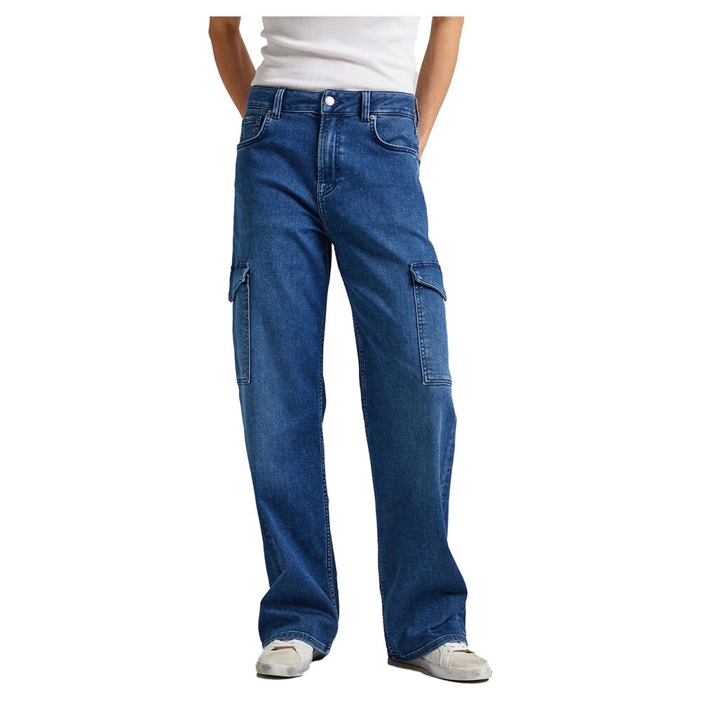 

Джинсы Pepe Loose St Utility Fit High Waist, синий