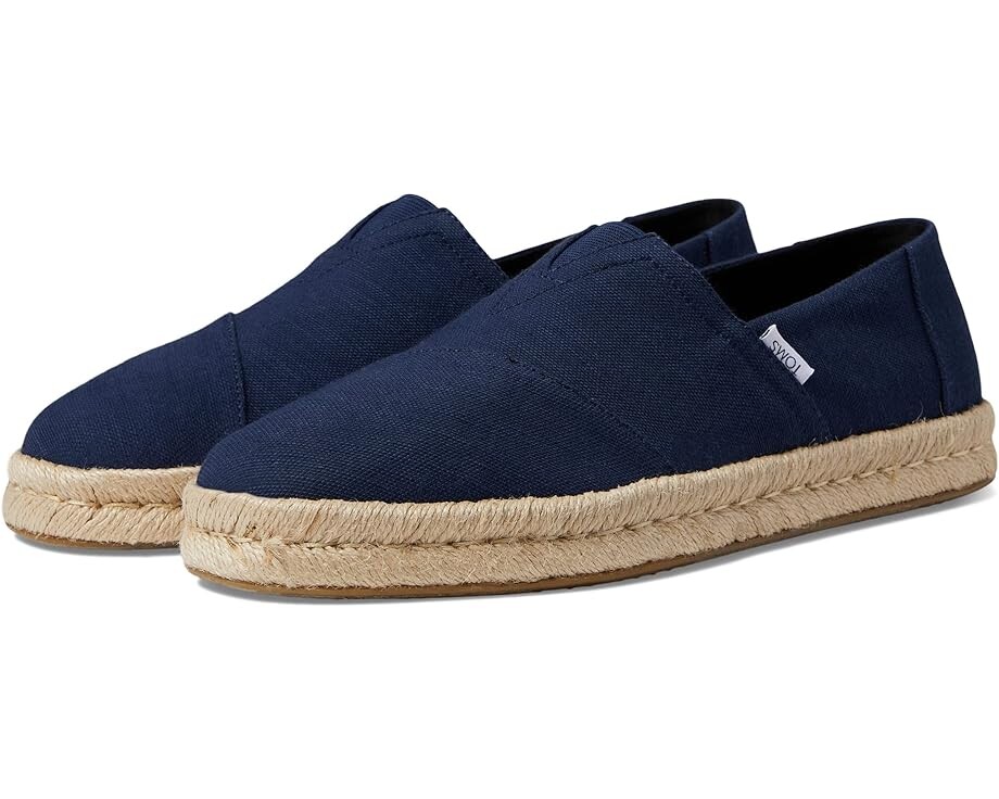 

Лоферы TOMS Alpargata On Rope Espadrille, цвет Navy Recycled Cotton Slub Woven
