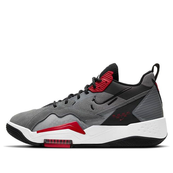 Кроссовки Air Jordan Zoom '92 'Smoke Grey Black Gym Red', серый