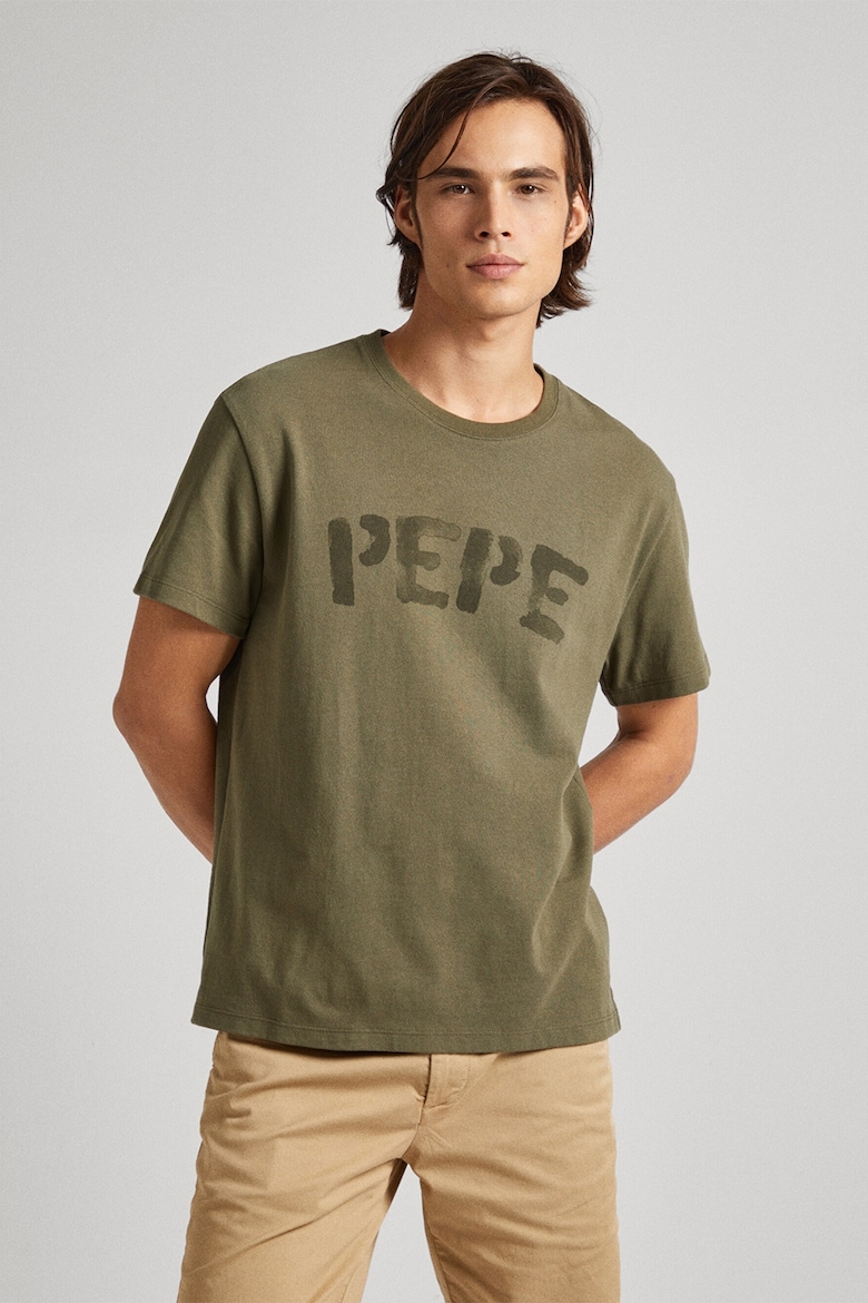 Футболка с логотипом Pepe Jeans London, зеленый сумка pepe jeans зеленый