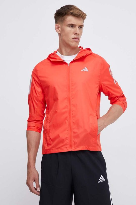 Собственная ветрозащитная куртка The Run adidas Performance, красный