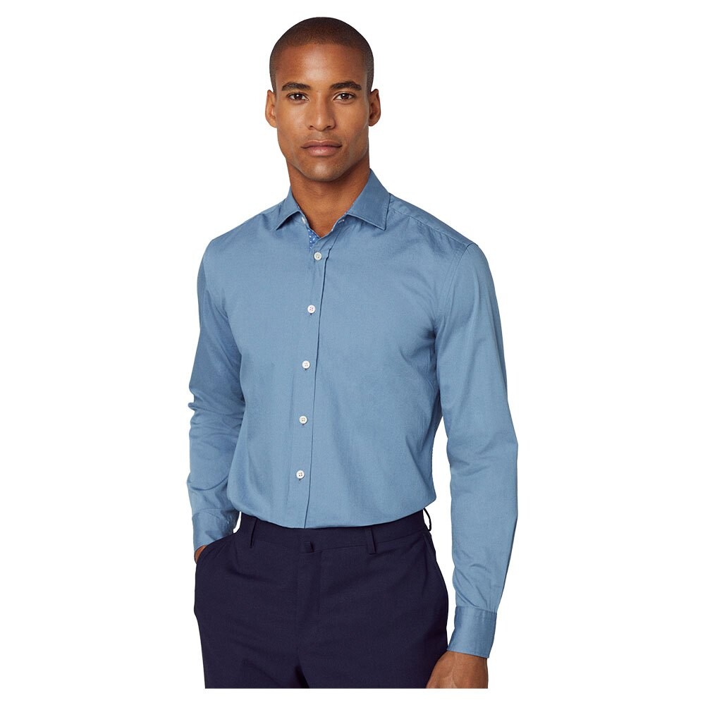 

Рубашка с длинным рукавом Hackett Tencel, синий
