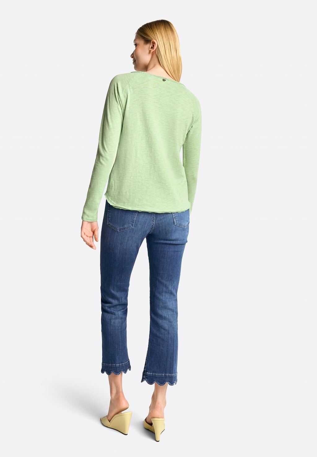 

Рубашка с длинным рукавом MIT RAGLAN-ÄRMELN Rich & Royal, светло-зеленый