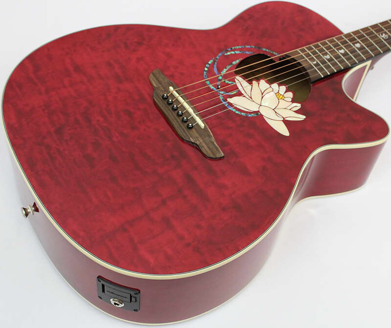 

Акустическая гитара Luna Flora Lotus Quilted Maple Acoustic-Electric Guitar