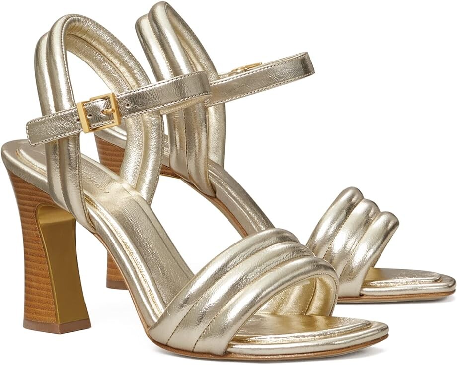 

Туфли Tory Burch Puffed Up Sandal 100 mm, цвет Spark Gold