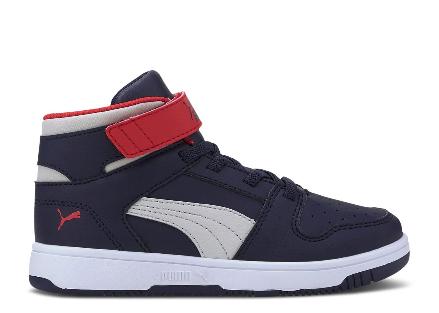 Кроссовки Puma Rebound Layup Little Kid 'Peacoat High Risk Red', синий