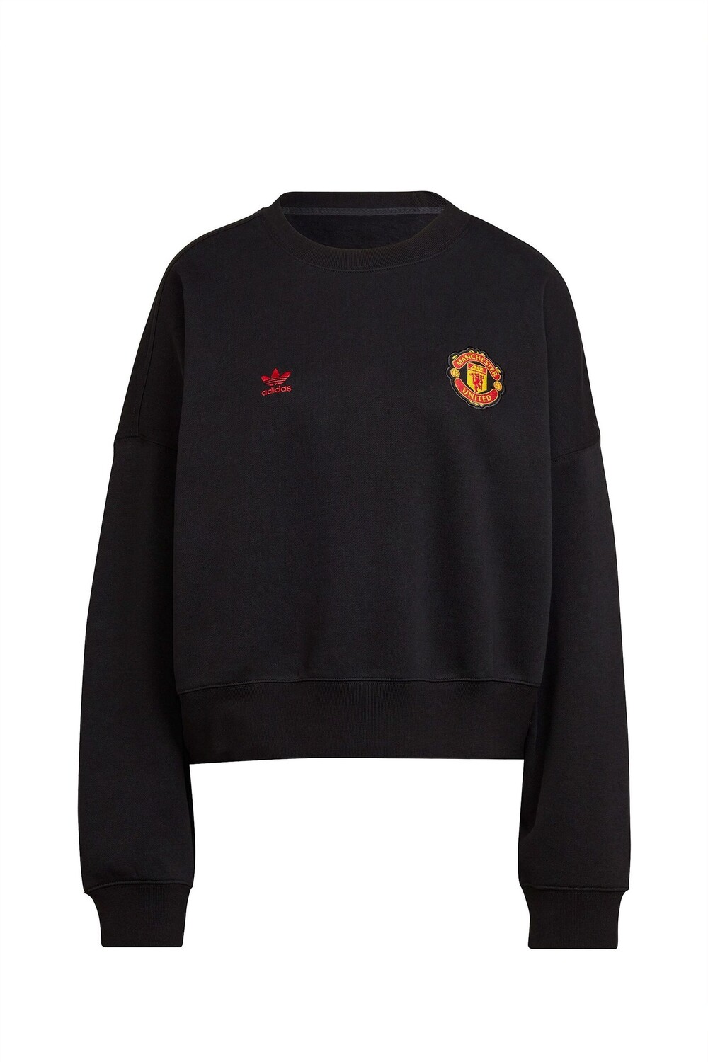 

Толстовка Manchester United x Originals Essentials с круглым вырезом adidas, черный