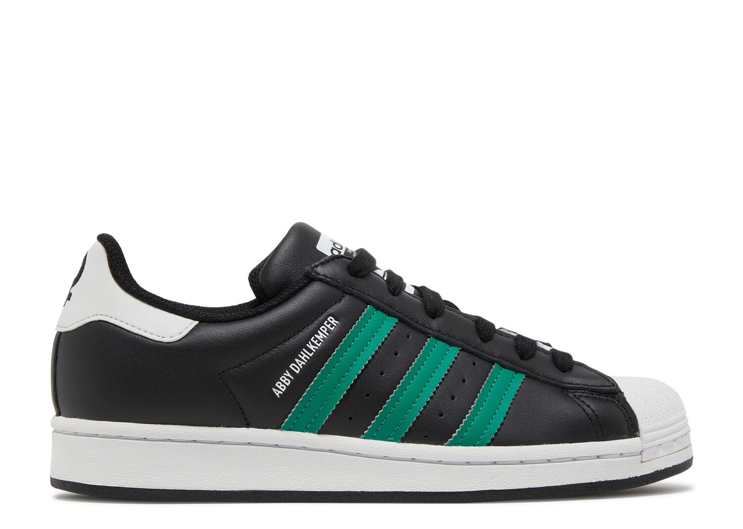 

Кроссовки adidas Abby Dahlkemper X Wmns Superstar 'Black Bold Green', черный