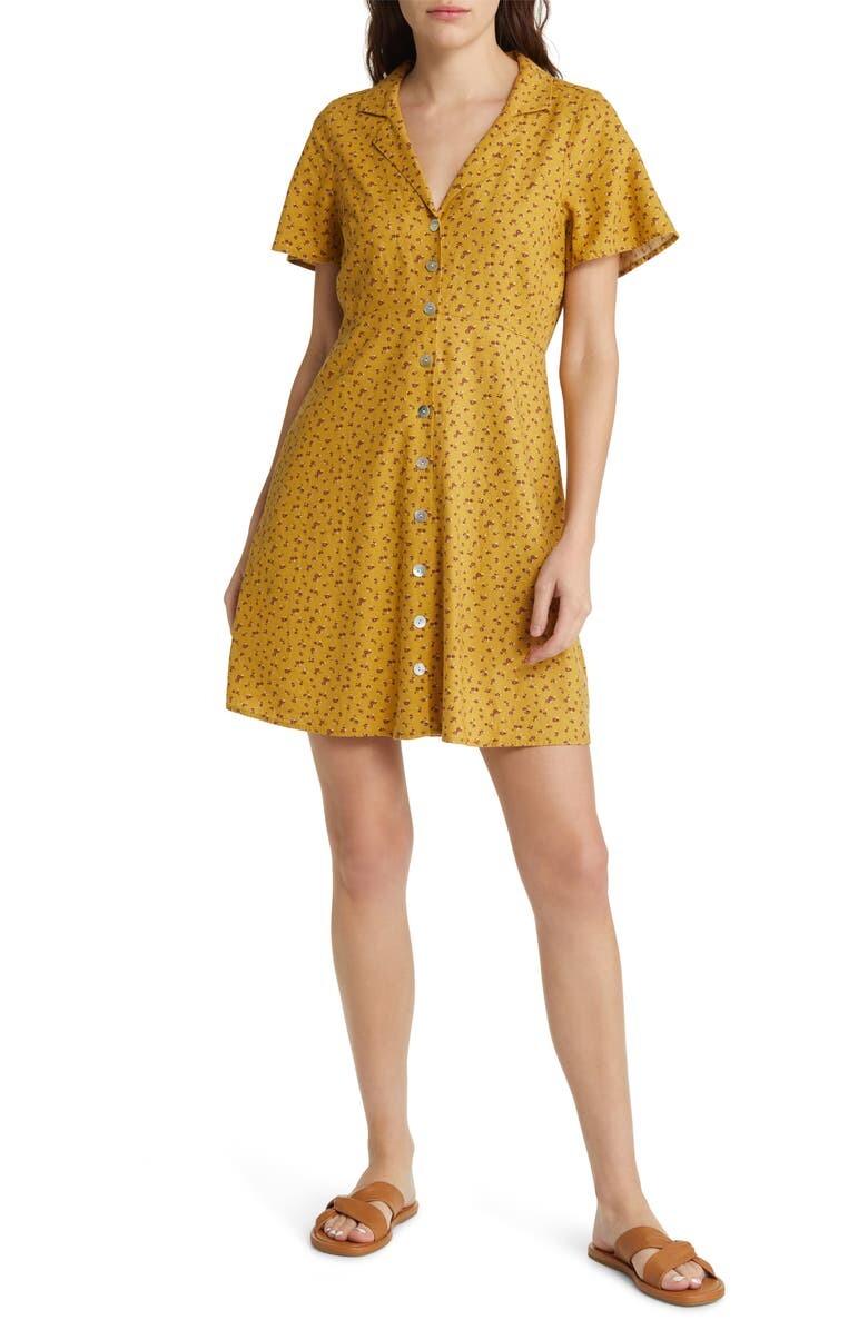 

Мини-платье-рубашка Kathy Retro с короткими рукавами MADEWELL