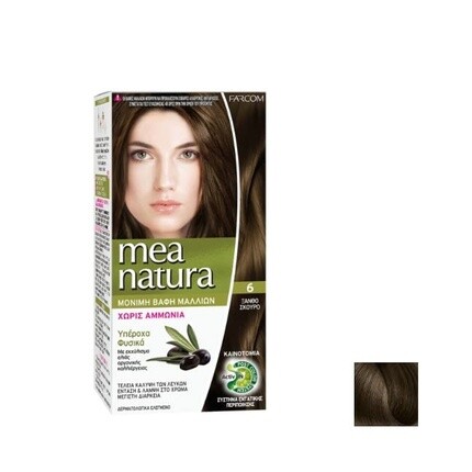 

Farcom Professional Farcom Mea Natura Стойкая крем-краска для волос с Activ-In 120 мл без аммиака 6 Темно-русый
