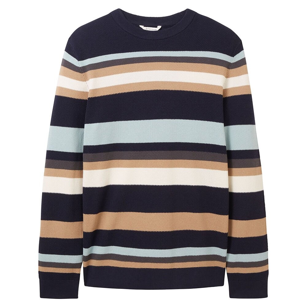 

Свитер Tom Tailor 1038200 Striped Knit Crew Neck, разноцветный