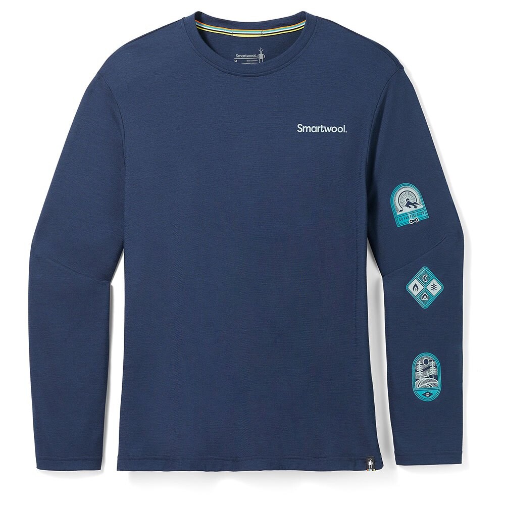 

Футболка с длинным рукавом Smartwool Outdoor Patch, синий