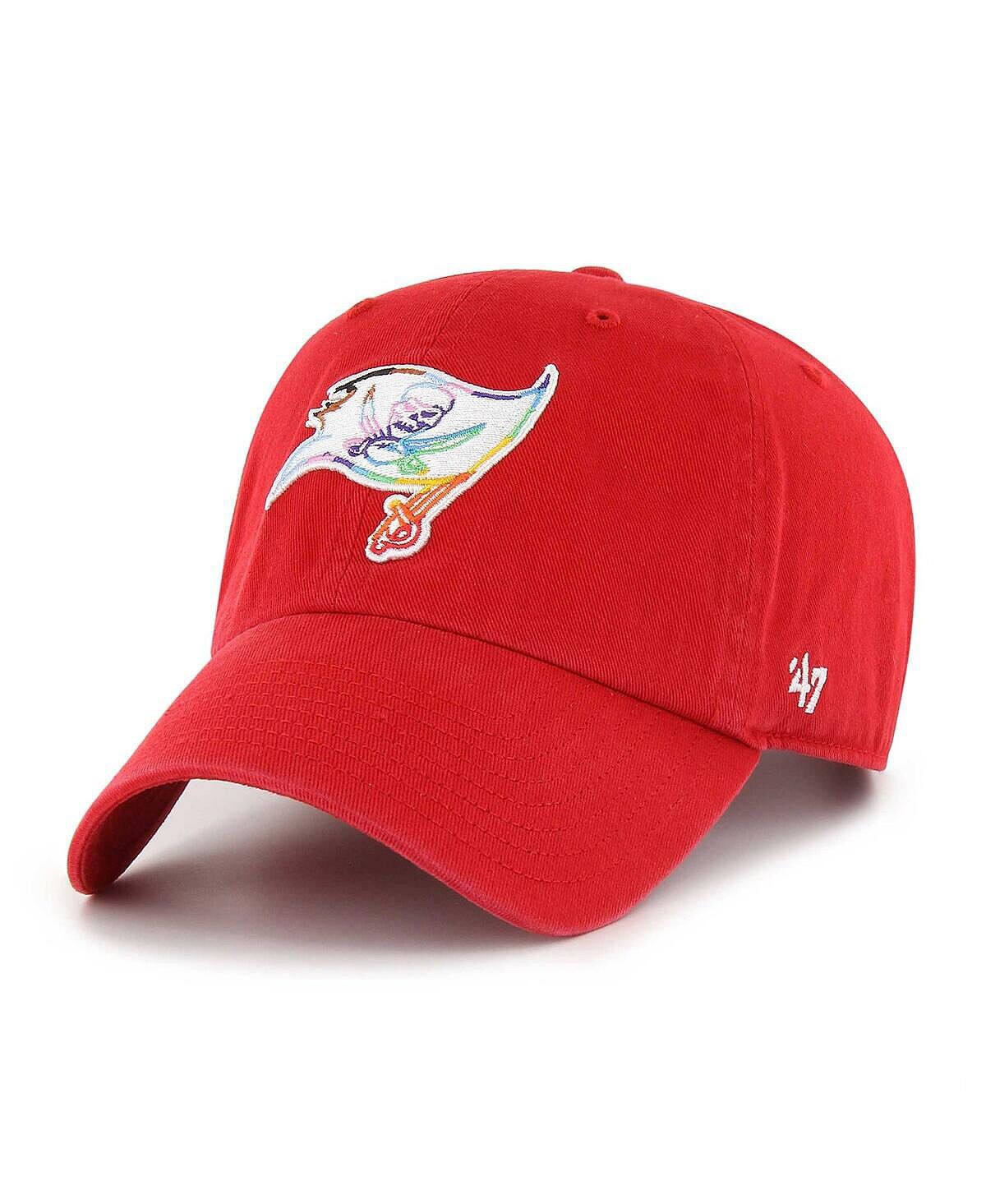 

Мужская красная регулируемая кепка Tampa Bay Buccaneers Pride Clean Up '47 Brand