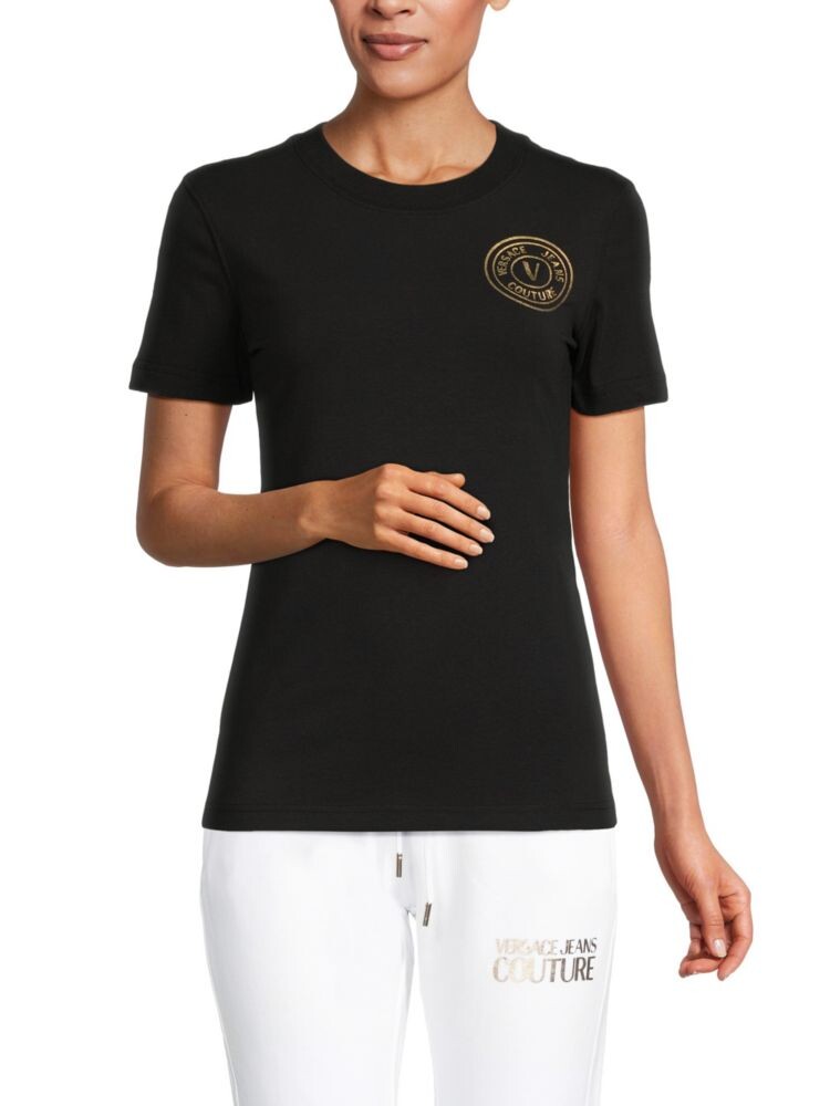 

Футболка с логотипом Versace, цвет Black Gold