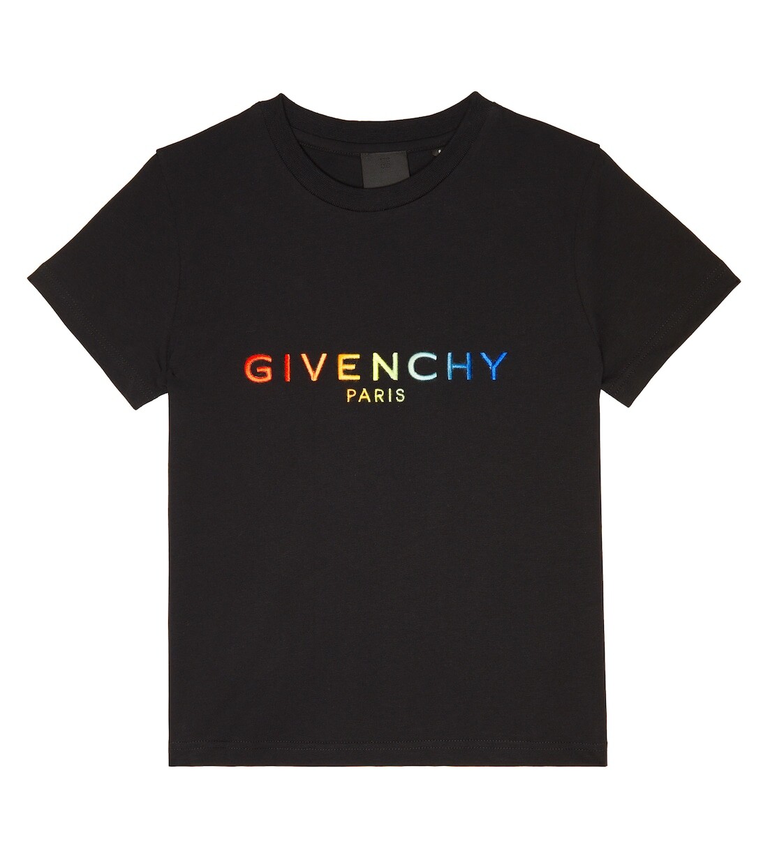 

Хлопковая футболка с логотипом Givenchy Kids, черный