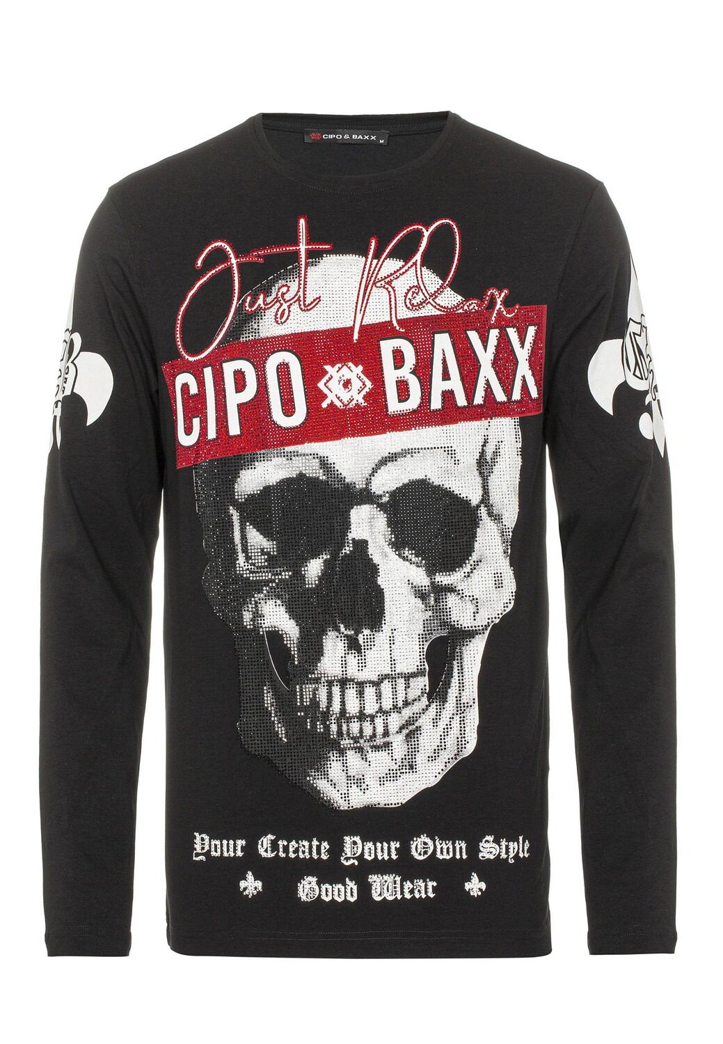 

Лонгслив Cipo & Baxx SWEATSHIRT, черный