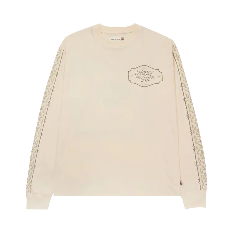 

Футболка Honor The Gift Pattern Long-Sleeve 'Bone', кремовый