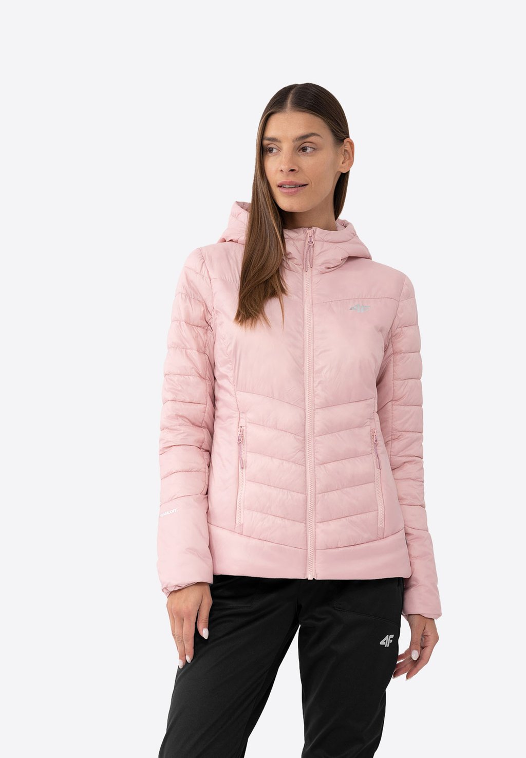 Зимняя куртка 4F, розовый стеганая куртка 4f розовый