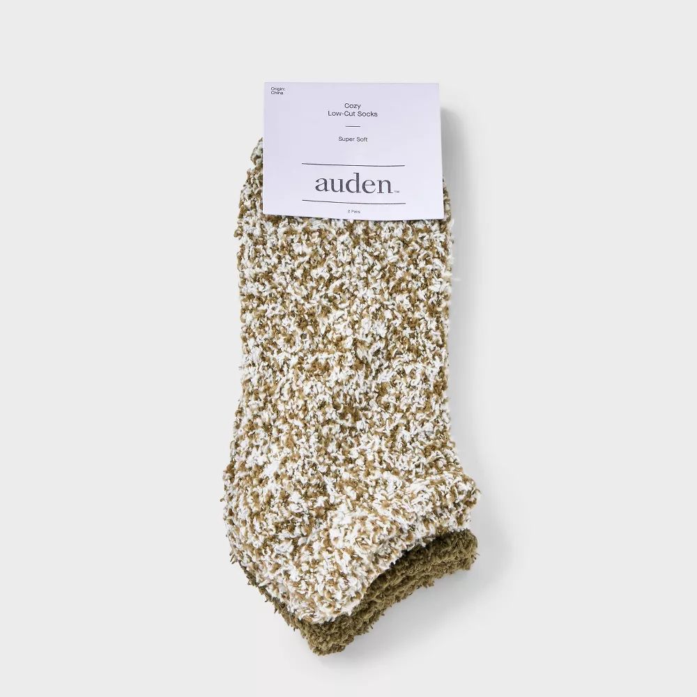 

Женские носки Marled 2pk Cozy Low Cut - Auden, цвет Olive Green