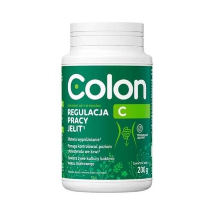 Порошок пищевой добавки для регулирования функции кишечника Colon C, 200 г, New1