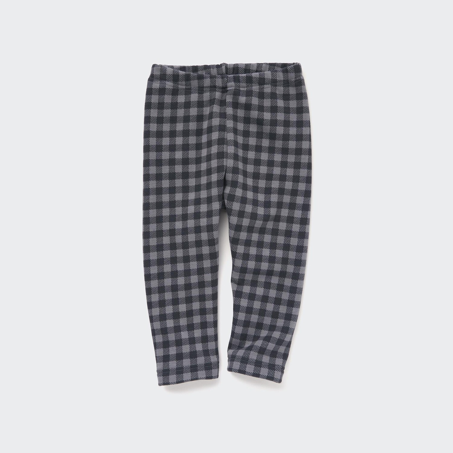 

Леггинсы в флисовую клетку для малышей Uniqlo, серый