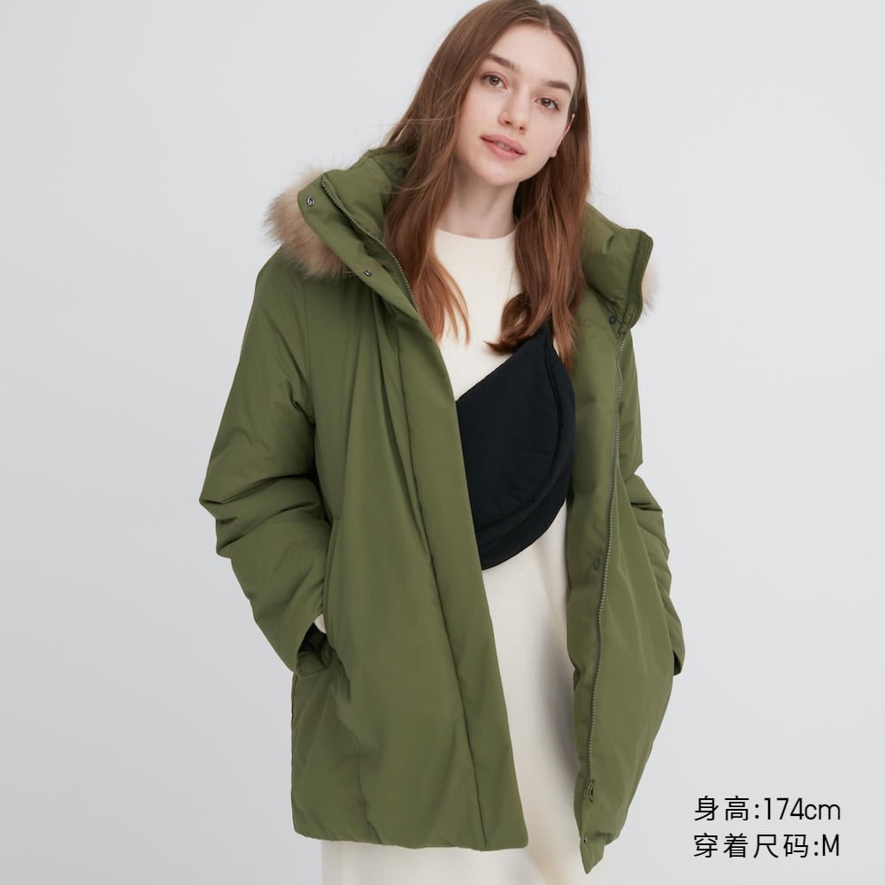 

Пальто Uniqlo Smart Warm Clothes композитное, зеленый