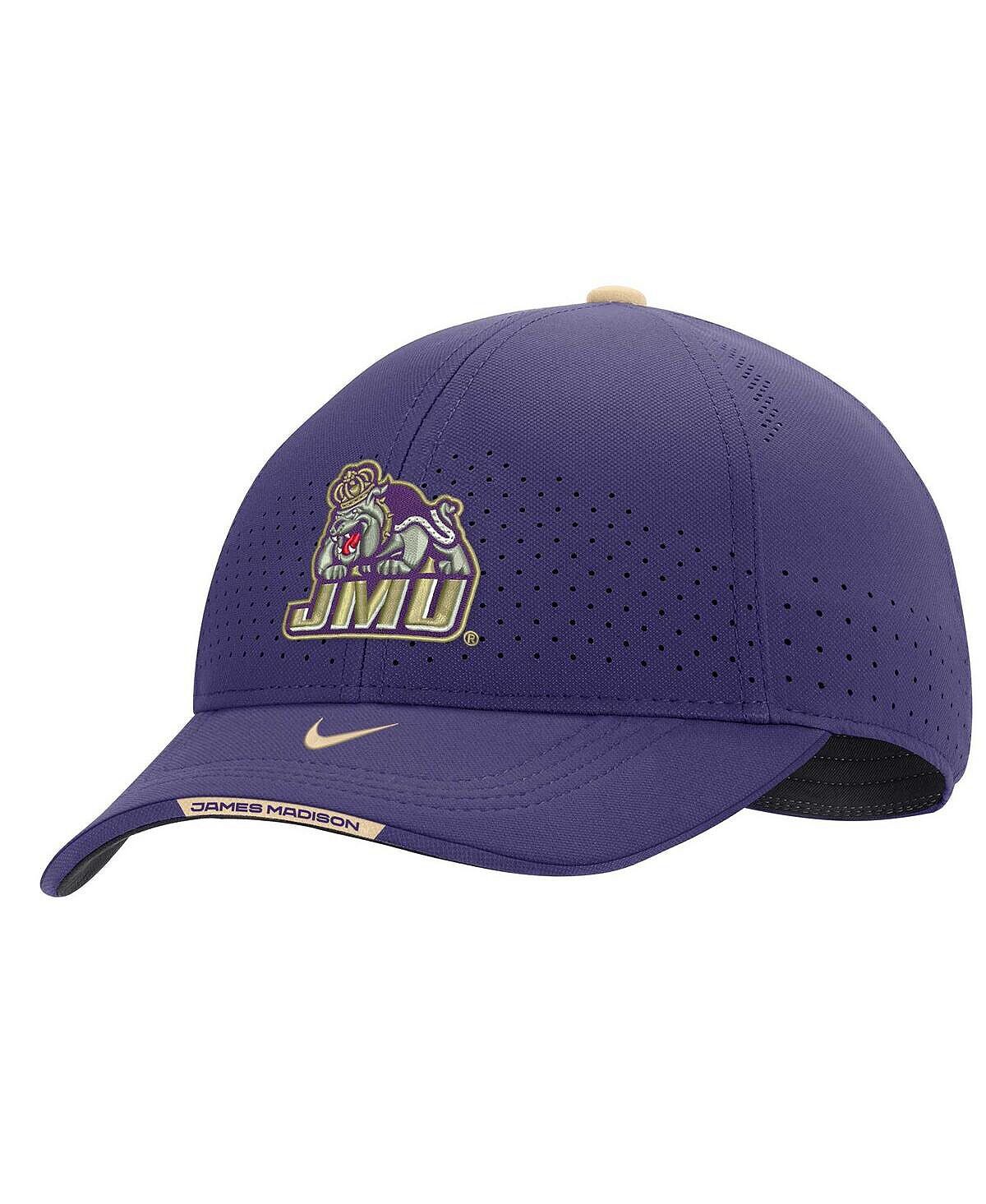 

Мужская регулируемая кепка James Madison Dukes 2022 Sideline Legacy91 Performance фиолетового цвета Nike
