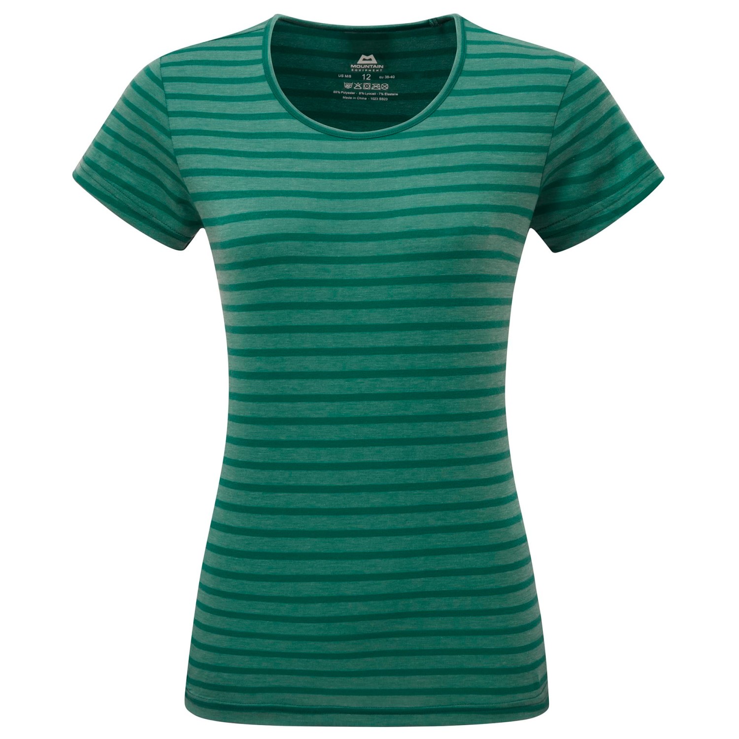 Функциональная рубашка Mountain Equipment Women's Groundup Stripe Tee, цвет Spruce Stripe