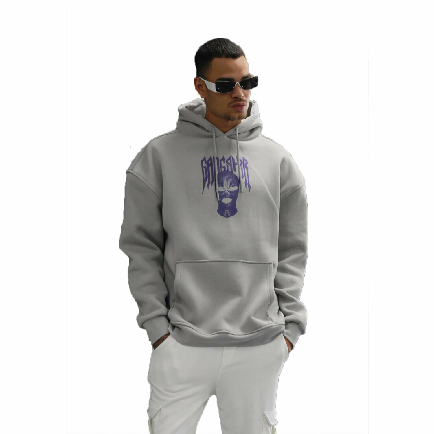 

Толстовка Megaman Rundhals Kapuzenpullover Hoodie, серый