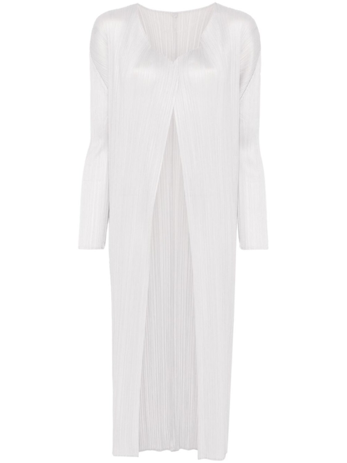 

Плиссированное пальто Pleats Please Issey Miyake, серый