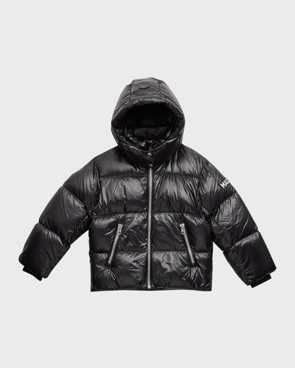 

Детская стеганая куртка с логотипом Jesse, размеры 2–6 Mackage, черный