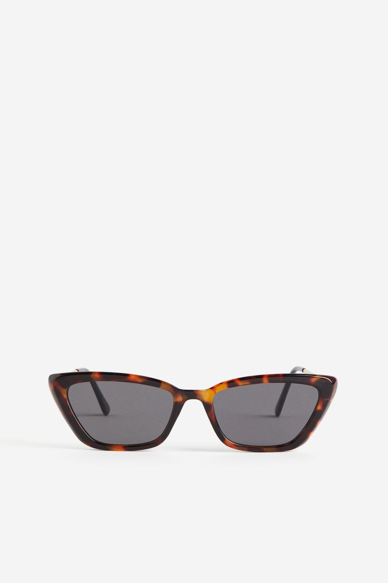 Солнцезащитные очки «кошачий глаз» H&M, коричневый солнцезащитные очки коричневый черный