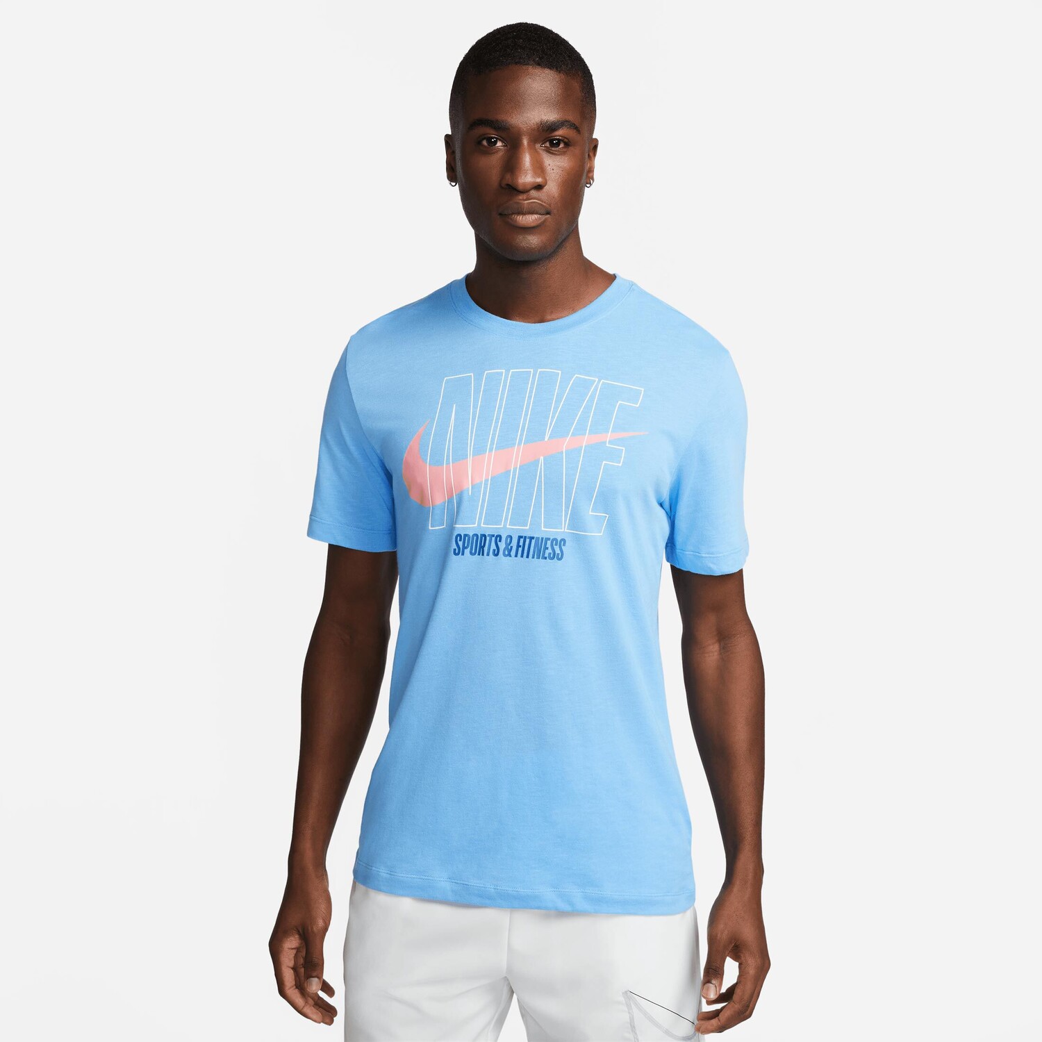

Рубашка Nike Trainingsshirt Dri Fit Slub, цвет hellblau/orange
