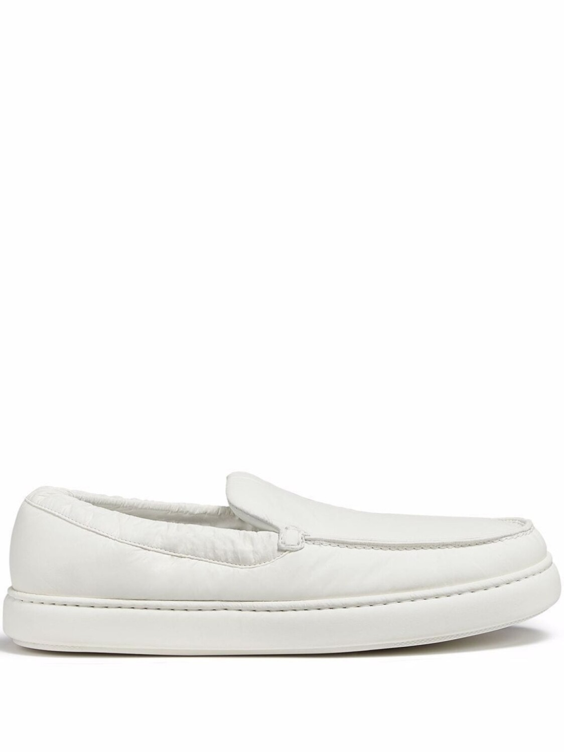 

Zegna слипоны с дутыми вставками, белый