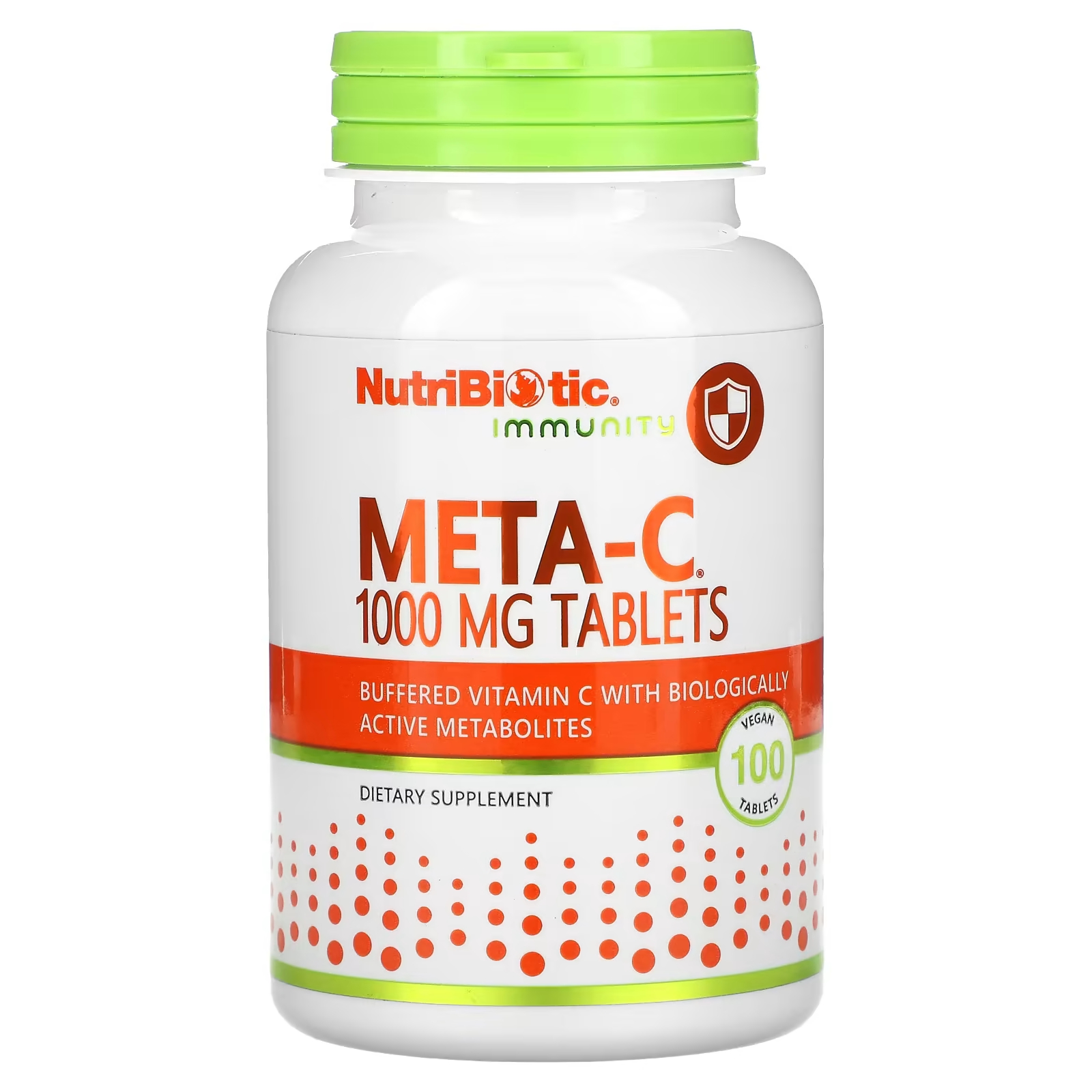 Пищевая добавка NutriBiotic Immunity Meta-C 1000 мг, 100 веганских таблеток