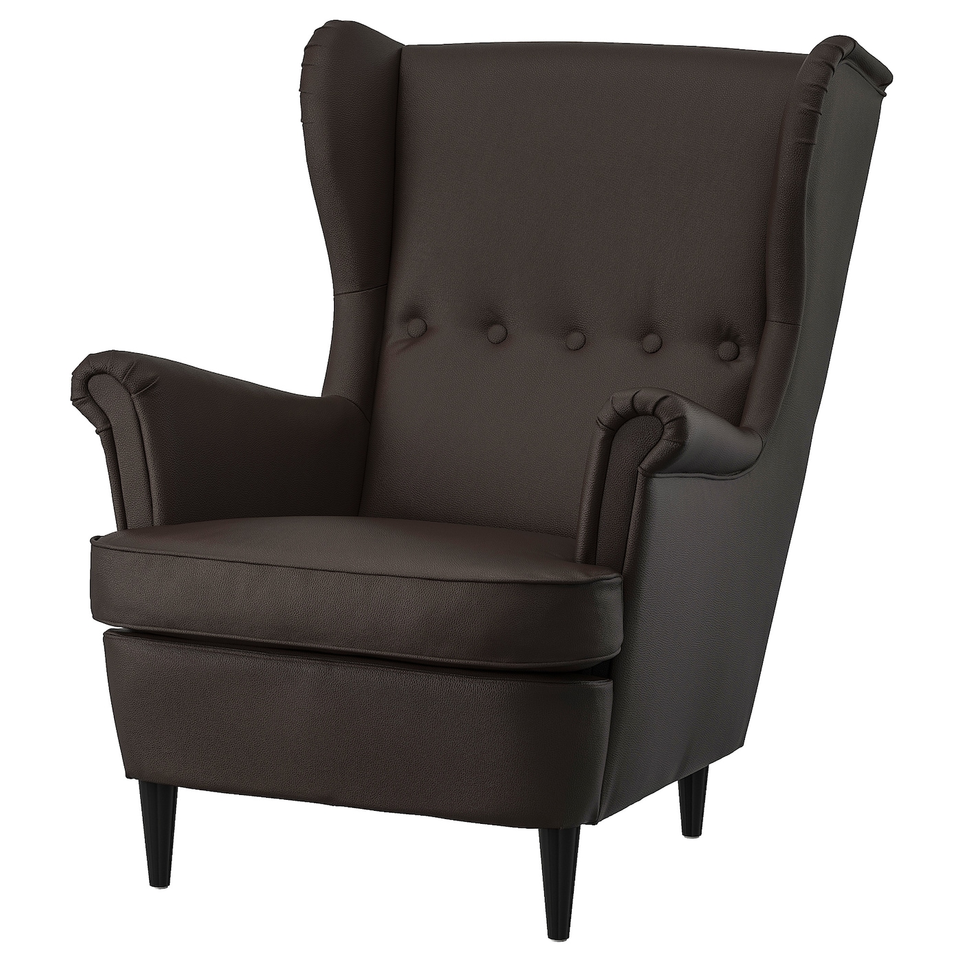 СТРАНДМОН Кресло, Гранн/Бомстад темно-коричневый STRANDMON IKEA офисная мебель современного дизайна с высокой спинкой роскошное офисное кресло из натуральной кожи регулируемое удобное игровое кресло