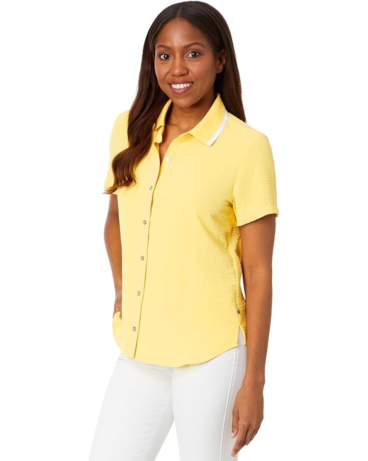 

Блуза Tommy Hilfiger Short Sleeve Button Up, цвет Snapdragon