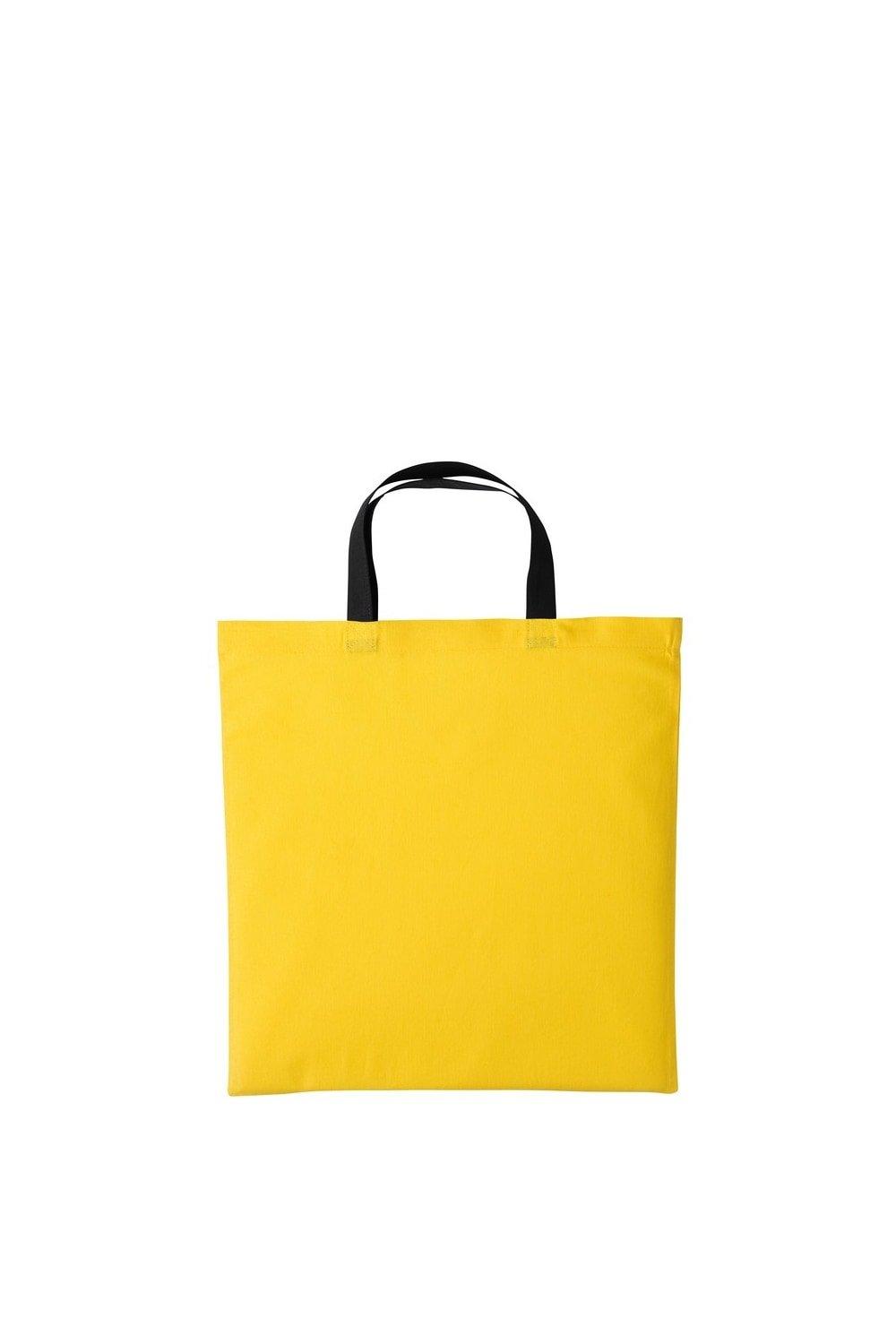 Хлопковая сумка-шопер Varsity с короткой ручкой Nutshell, желтый