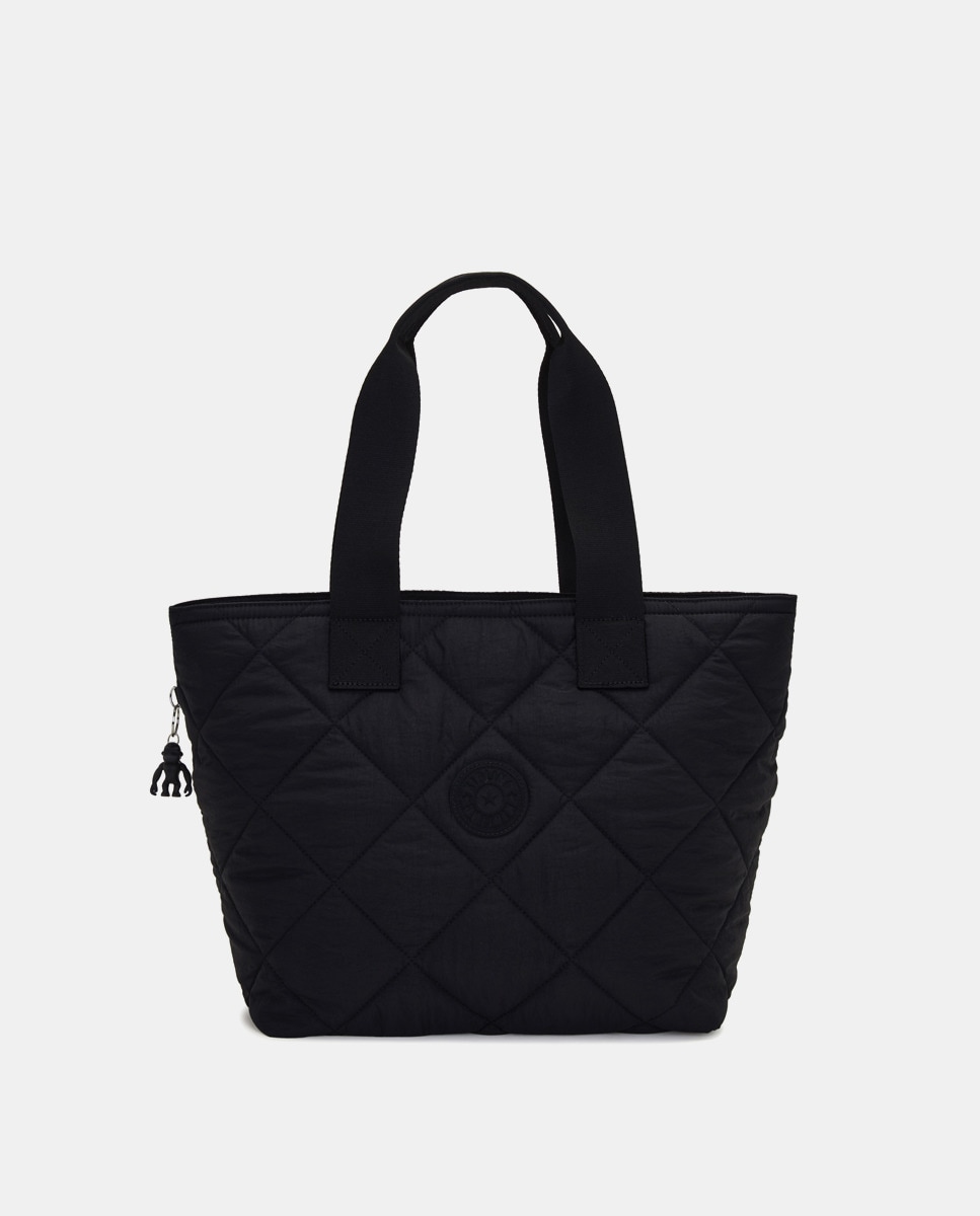 Черная сумка-тоут Irica среднего размера с внутренним карманом Kipling, черный
