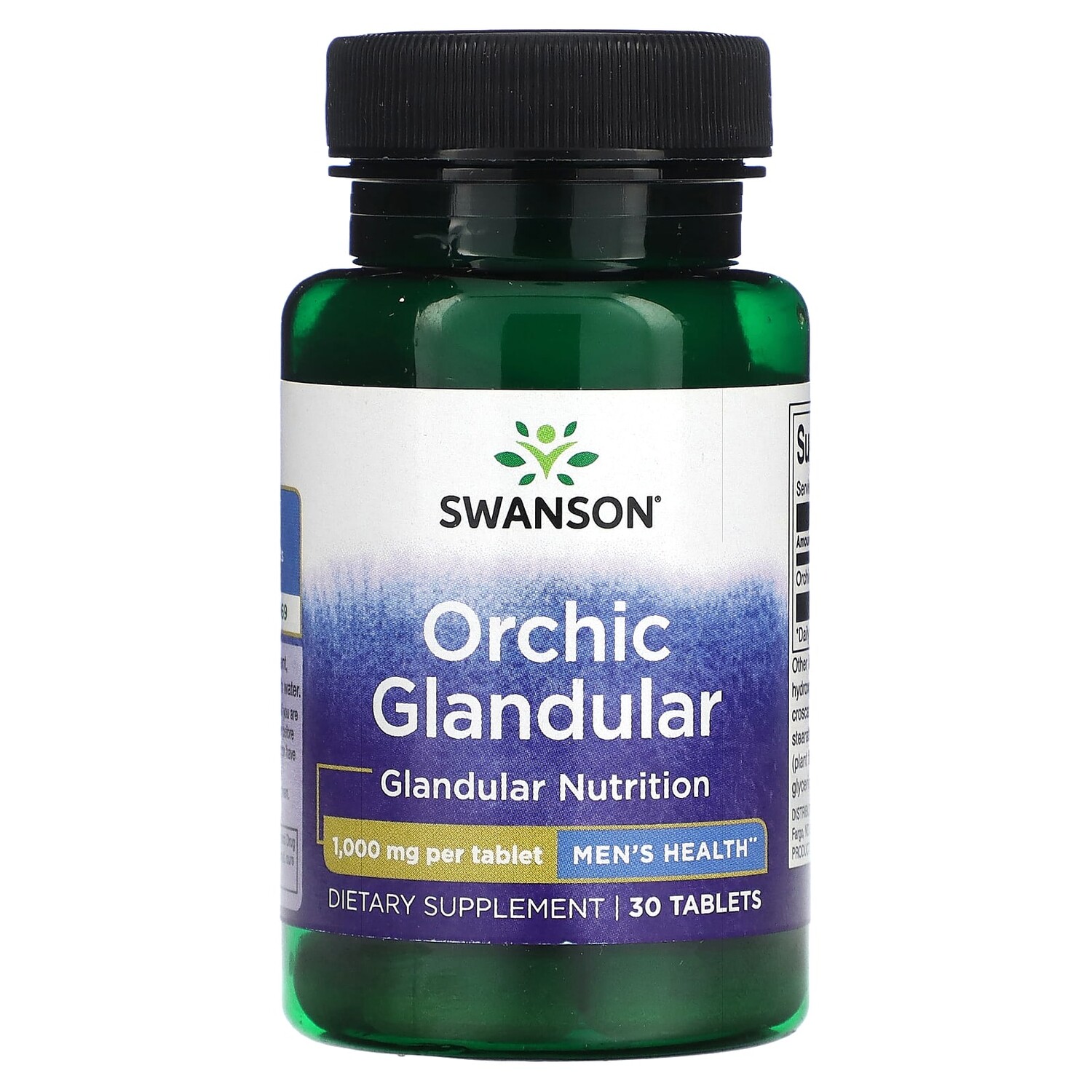 

Orchic Glandular, для мужского здоровья, 1000 мг, 30 таблеток, Swanson