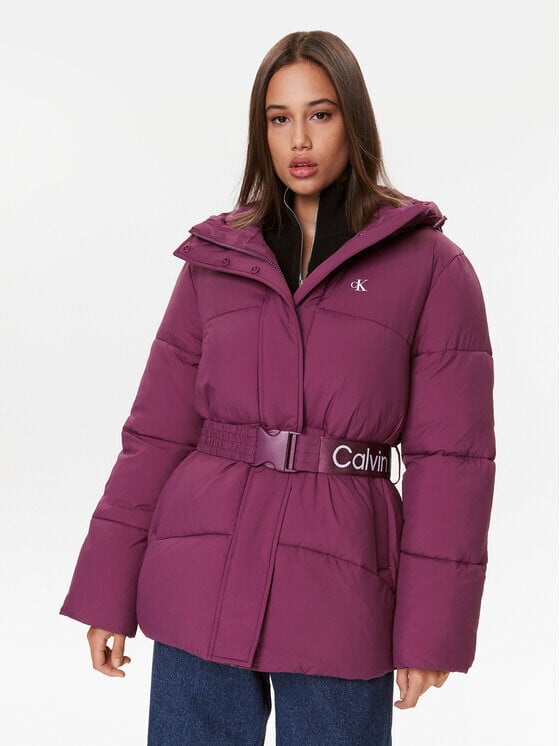 

Пуховик стандартного кроя Calvin Klein, фиолетовый