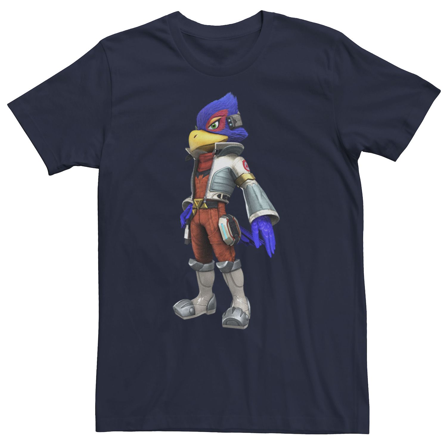 Мужская футболка с портретом Nintendo Star Fox Falco Licensed Character фото