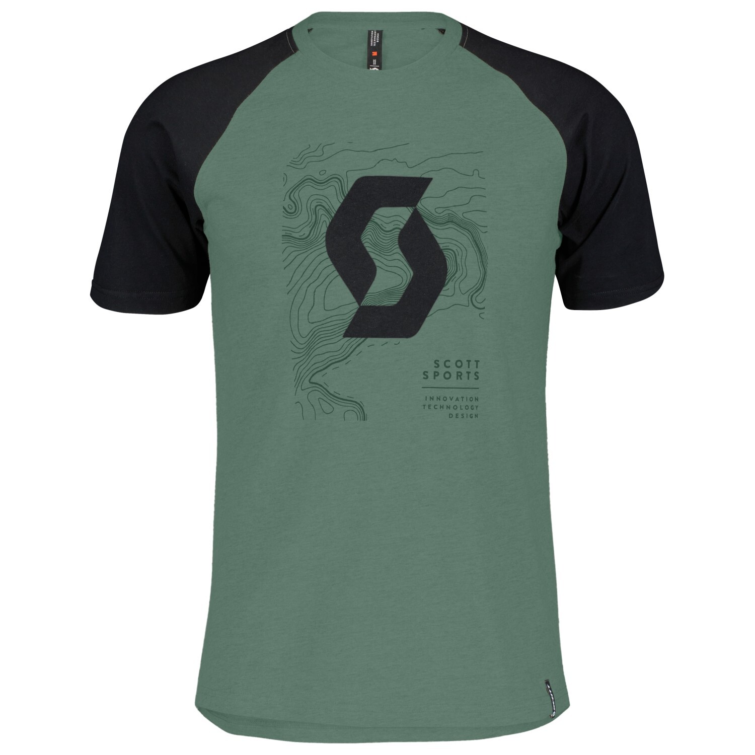 

Футболка Scott Icon Raglan S/S, цвет Haze Green/Black