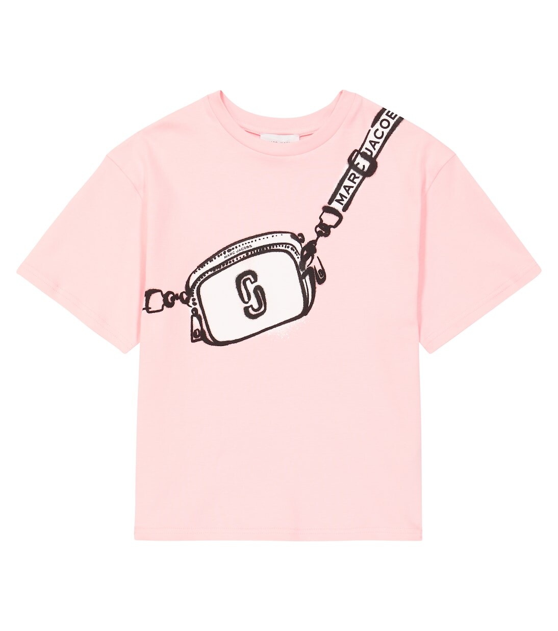 

Футболка trompe l'œil из хлопкового джерси Marc Jacobs, розовый