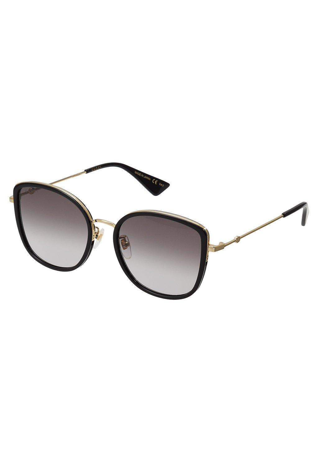Солнцезащитные очки Gucci, чёрные/золотые